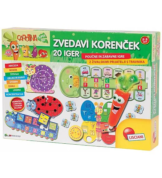 Lisciani zvedavi korenček 55289