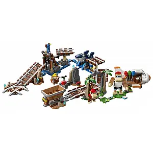 Lego kocke Super Mario 71425 Vožnja rudarskim kolicima Diddyja Konga – proširena staza