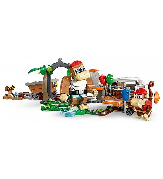Lego kocke Super Mario 71425 Vožnja rudarskim kolicima Diddyja Konga – proširena staza