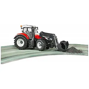 Bruder traktor Steyr 6300 Terrus s nakladalko