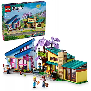 Lego kocke Friends Obiteljske kuće Ollyja i Paisley 42620