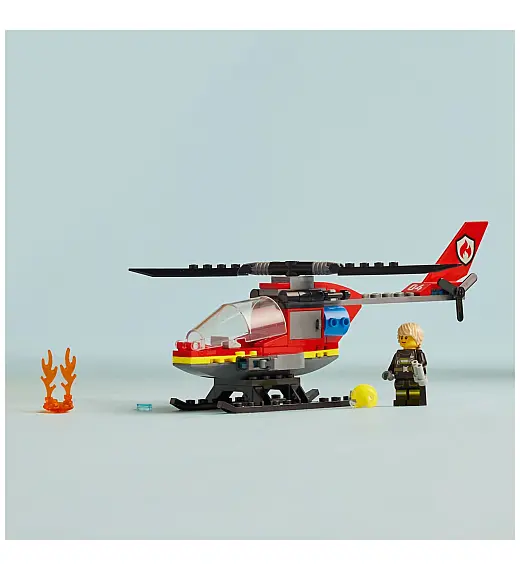 Lego kocke City Helikopter za reševanje iz požarov 60411