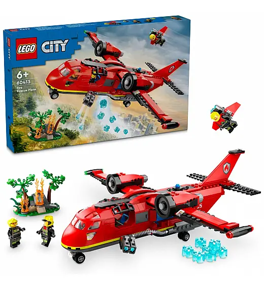 Lego kocke City Letalo za reševanje iz požarov 60413