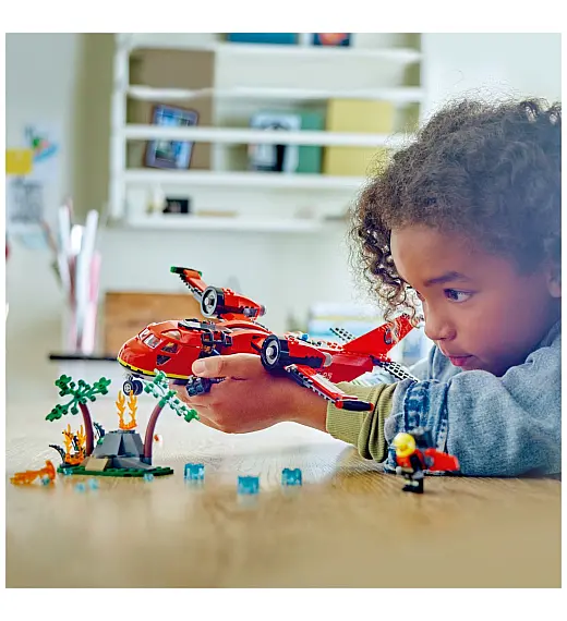 Lego kocke City Letalo za reševanje iz požarov 60413