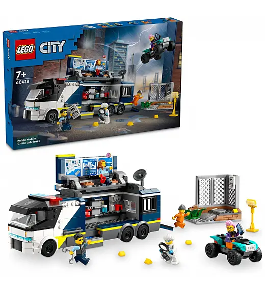 Lego kocke City Kamion s forenzičkim laboratorijem 60418