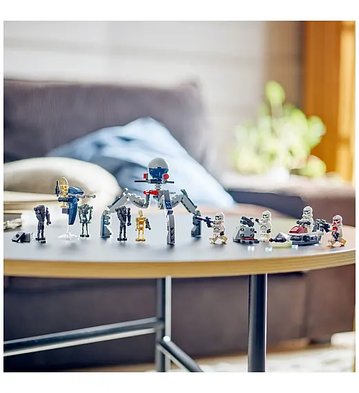 Lego kocke Star Wars Bojni komplet: klonirani vojnik i bojni droid 75372