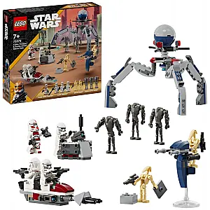 Lego kocke Star Wars Bojni komplet: klonirani vojnik i bojni droid 75372