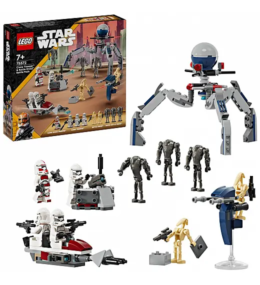Lego kocke Star Wars Bojni komplet: klonirani vojnik i bojni droid 75372
