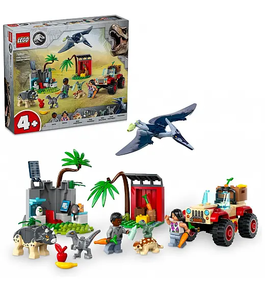 Lego kocke Jurassic World  Centar za spašavanje malih dinosaura 76963