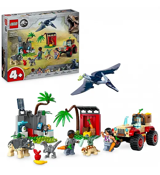 Lego kocke Jurassic World  Centar za spašavanje malih dinosaura 76963
