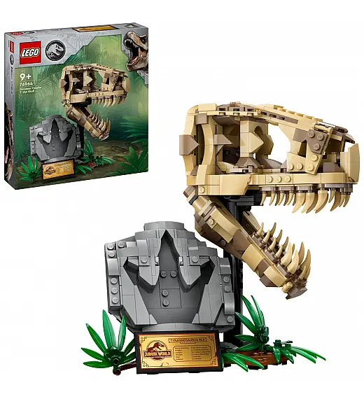 Lego kocke Jurassic World Fosili dinosaura: T. rexova lubanja 76964