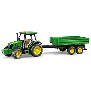 Bruder traktor John Deere s prekucno prikolico 02108