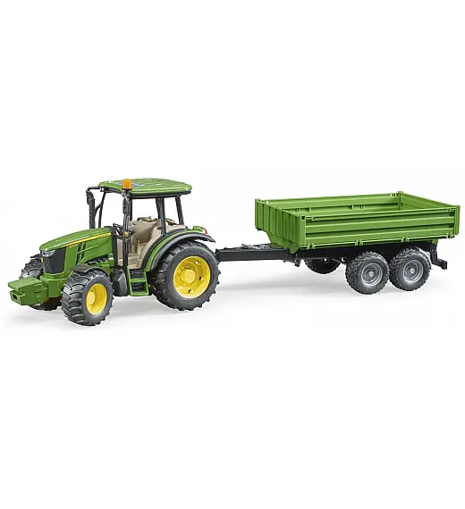 Bruder traktor John Deere s prekucno prikolico 02108