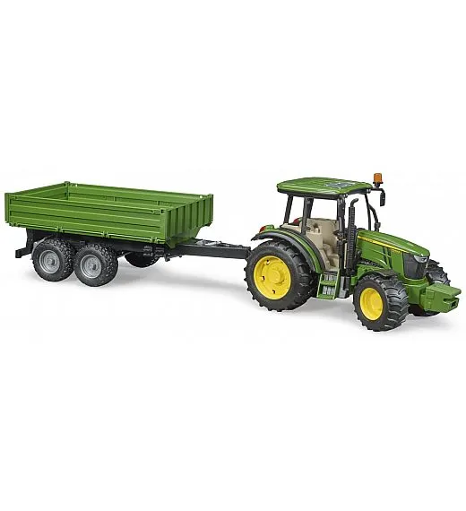 Bruder traktor John Deere s prekucno prikolico 02108