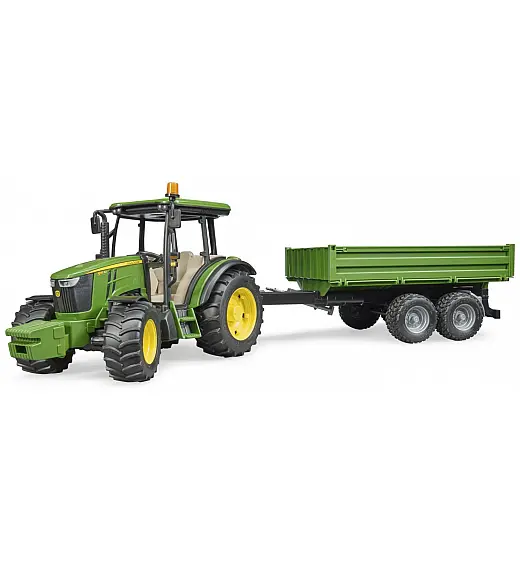 Bruder traktor John Deere s prekucno prikolico 02108