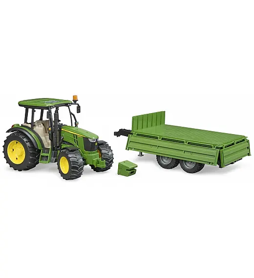 Bruder traktor John Deere s prekucno prikolico 02108