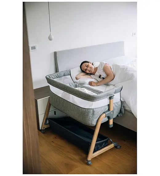 Krevetić za uz krevet BLISS Grey
