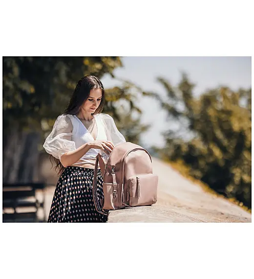 Torba za previjanje ruksak Glamour Dusty Pink FreeON