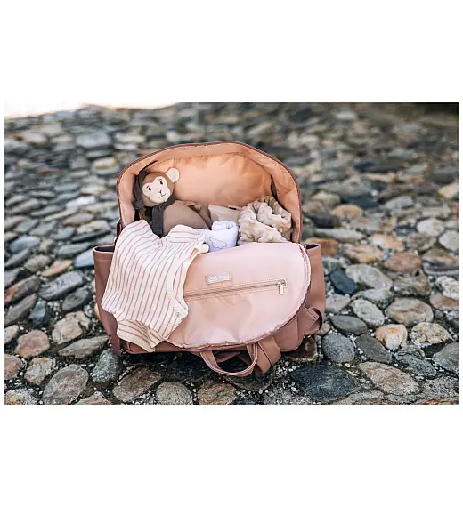 Torba za previjanje ruksak Glamour Dusty Pink FreeON