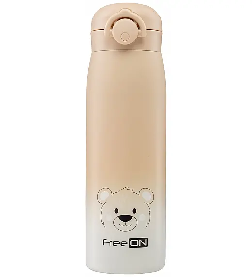 Termo steklenička 480 ml medo beige FreeON