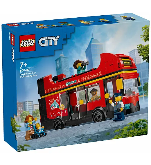 Lego kocke City Crveni turistički autobus na kat 60407 Lego