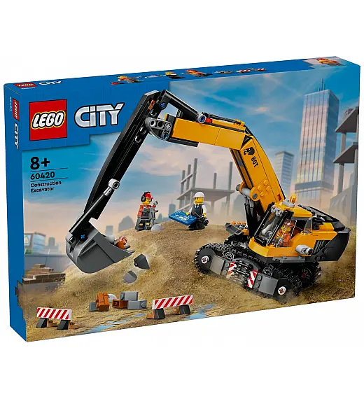 Lego kocke City Žuti građevinski bager 60420 Lego