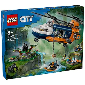 Lego kocke City Helikopter istraživača prašume u bazi 60437