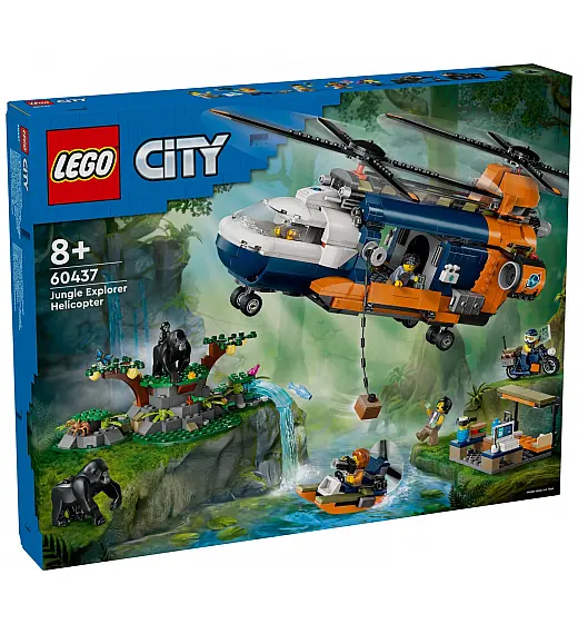 Lego kocke City Helikopter istraživača prašume u bazi 60437 Lego