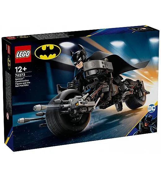 Lego kocke Super Heroes Složiva figura Batmana i motocikl Bat-Pod 76273 Lego