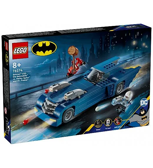 Lego kocke Super Heroes Batman i Batmobile protiv Harley Quinn i Mr. Freezea 76274 Lego