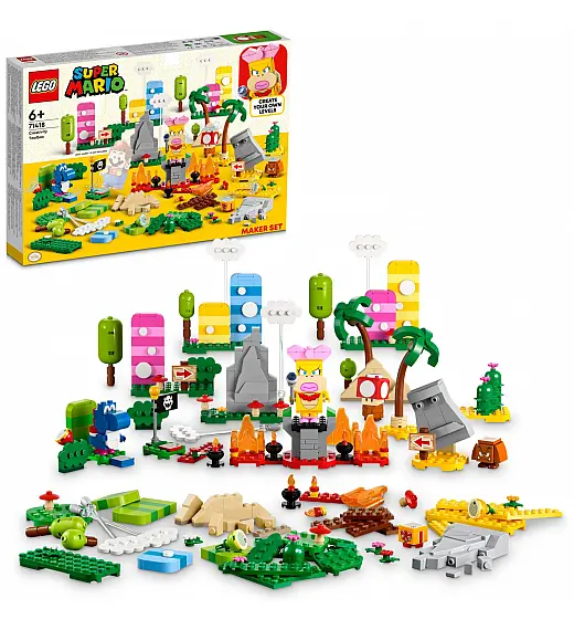Lego® Super Mario™ 71418 Škatla z ustvarjalnimi pripomočki Lego