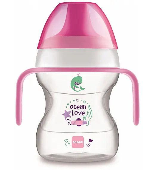 MAM čašica learn to drink 190ml, 6m+ sort 350726 MAM