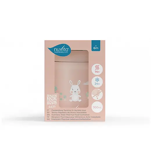 Nuvita termo posuda 4471 300ml Rose Nuvita