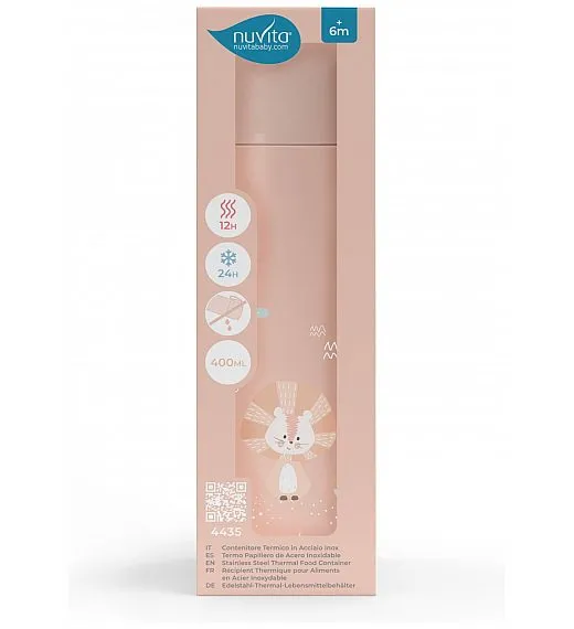 NUVITA termo bočica 4435 400ml Rose Nuvita
