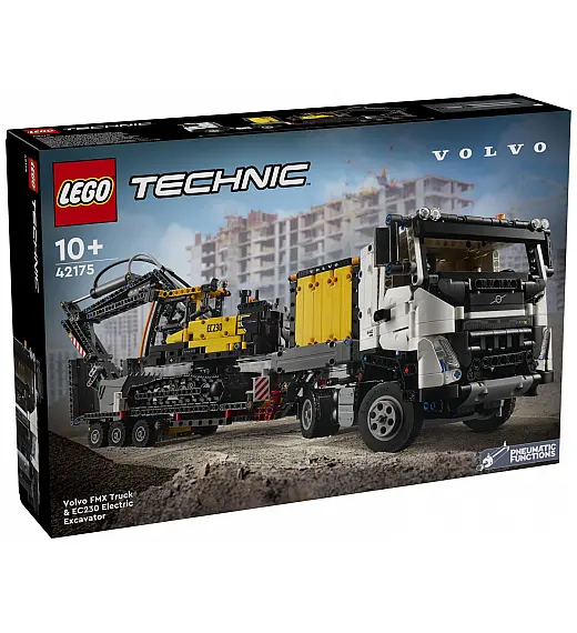 Kocke Technic Kamion Volvo FMX i električni bager EC230 42175 Lego