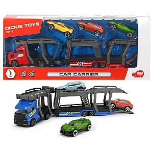 DICKIE kamion s prikolicom za prijevoz automobila 28 cm