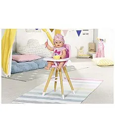 Zapf Baby Born leseni stolček za hranjenje