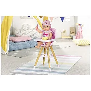 Drvena visoka stolica Zapf Baby Born
