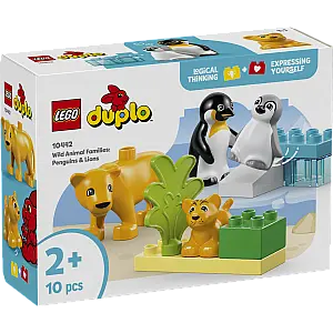 Kocke Duplo Obitelji divljih životinja: pingvini i lavovi 10442