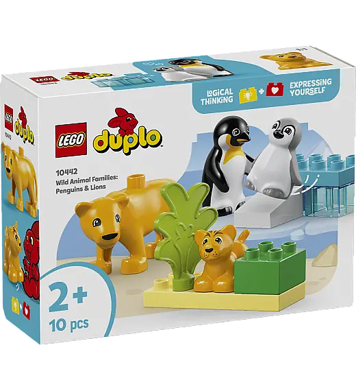 Kocke Duplo Obitelji divljih životinja: pingvini i lavovi 10442 Lego