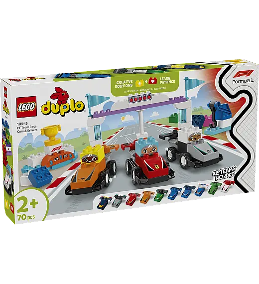 Kocke Duplo Dirkalniki in dirkalci ekipe F1® 10445 Lego