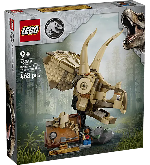 Kocke Jurassic World Fosili dinosaura: lubanja triceratopsa 76969 Lego