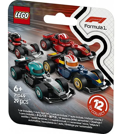 Kocke Minifigures Kolekcionarski trkaći auto za F1 71049 Lego