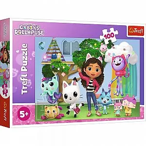 Trefl 100-delna sestavljanka Gabby's Dollhouse 16464