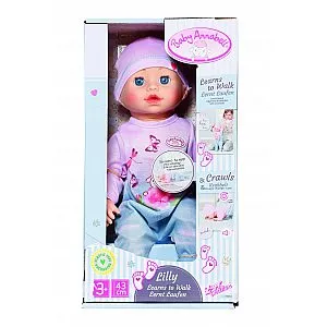 Zapf Baby Annabell Lilly dojenček, ki se uči hoditi, 43cm 709894