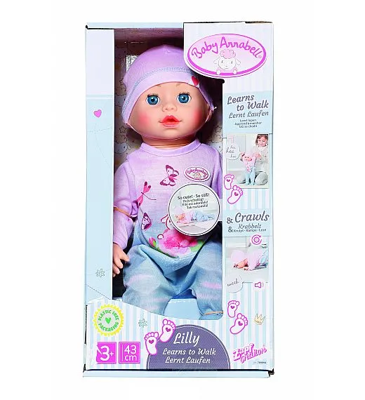 Zapf Baby Annabell Lilly dojenček, ki se uči hoditi, 43cm Zapf Baby Annabell