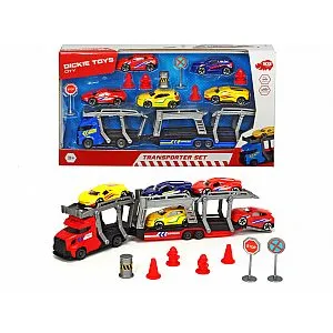 Dickie kamion s prikolicom za prijevoz automobila 30 cm