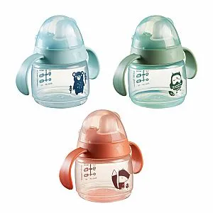 Tommee Tippee lonček z ustnikom in ročaji, Transition Cup, 4m+, 190ml, sort 447871