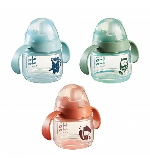 Tommee Tippee lonček z ustnikom in ročaji, Transition Cup, 4m+, 190ml, sort 447871 Tommee Tippee