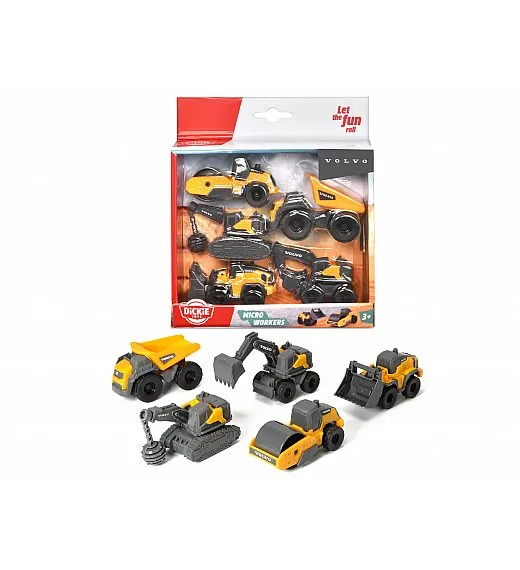 Dickie vozilo delovno Volvo 10 cm 5 kos DIckie